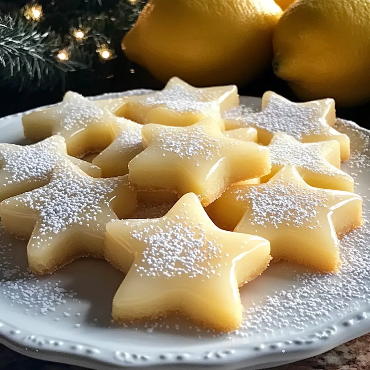 Zarte Zitronensterne: Süße Sterne für jeden Anlass