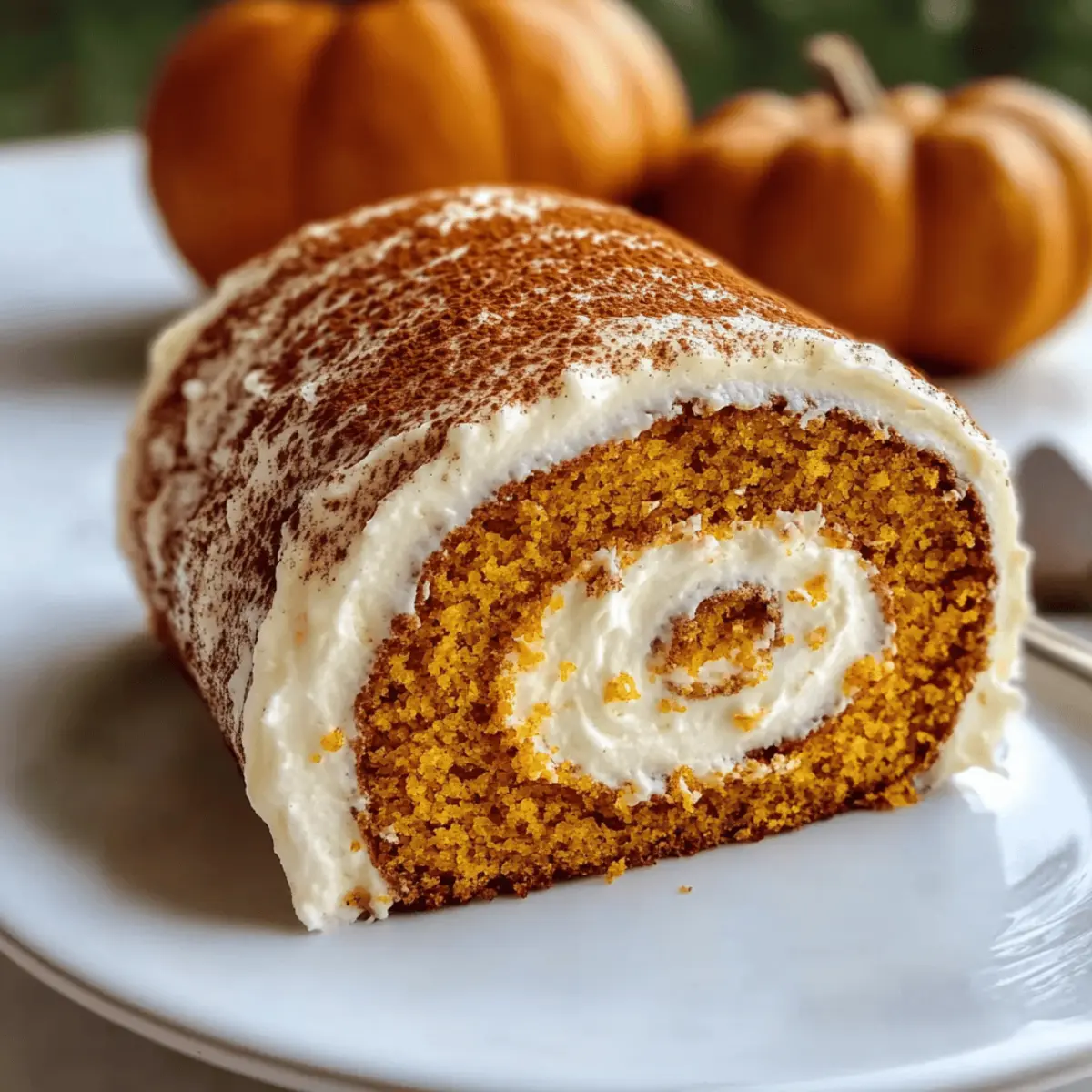 Herbstlicher Kürbisgewürz-Rollkuchen für Festtage