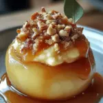 Äpfel gefüllt mit Käsekuchen