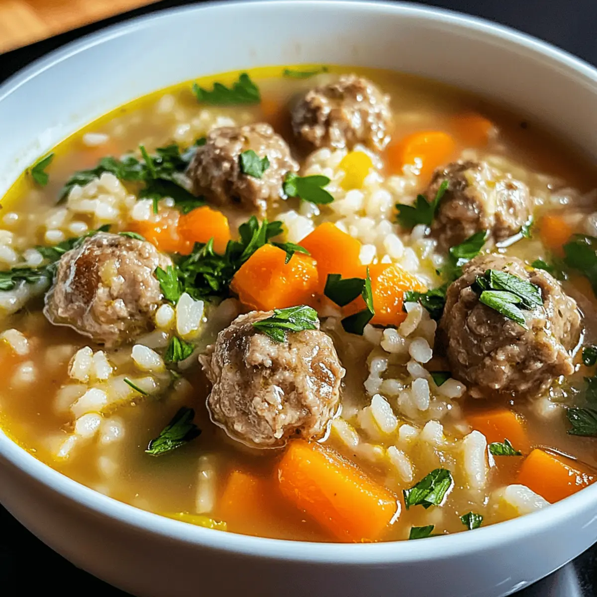 Herzhafte Hackfleisch-Reissuppe für die Familie