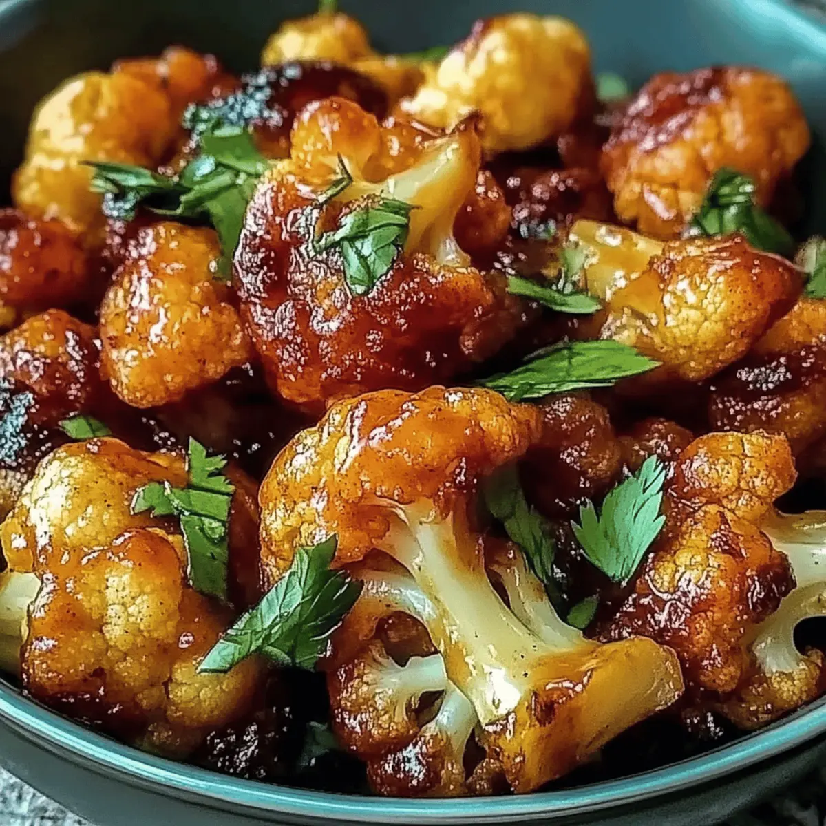 Frittierter Blumenkohl mit Honig-Curry Spaß