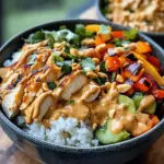 Thai Erdnuss Hähnchen Buddha Schalen