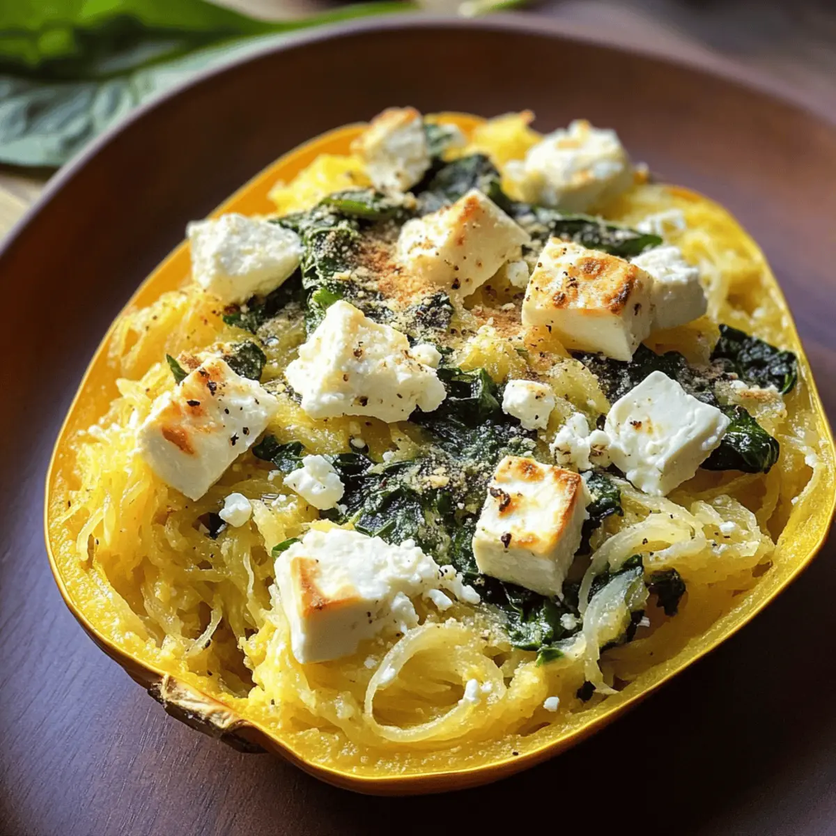 Leckere Spaghettikürbis-Pasta mit Feta