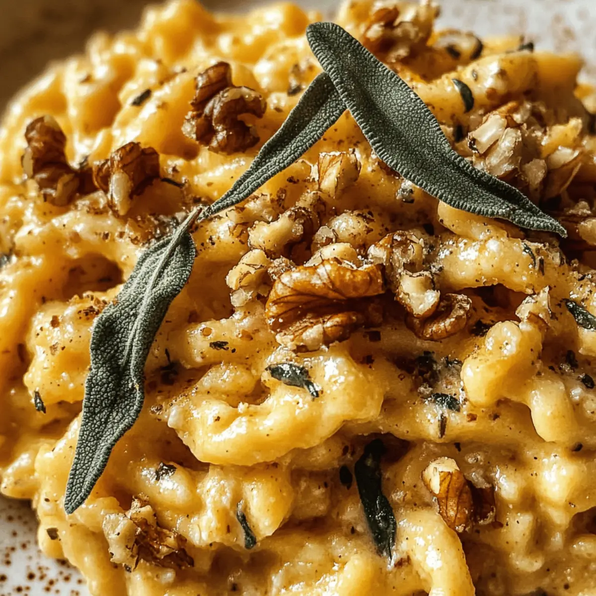 Kürbis-Spätzle Walnuss und Salbei für Herbstgenuss