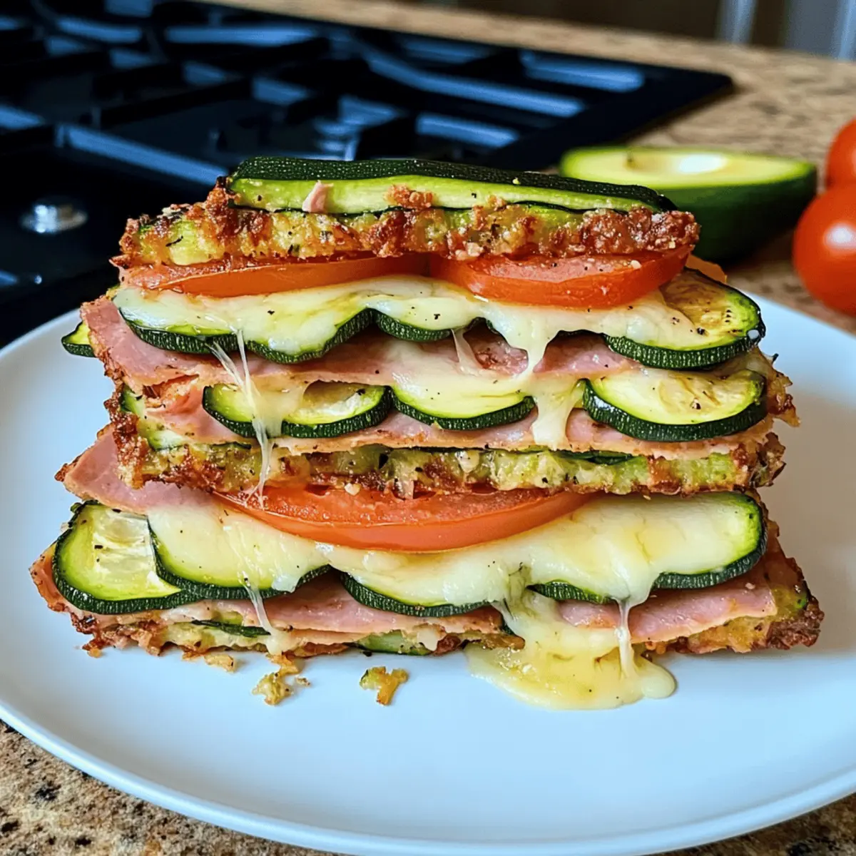 Zucchini-Sandwich: Der perfekte Low Carb Snack