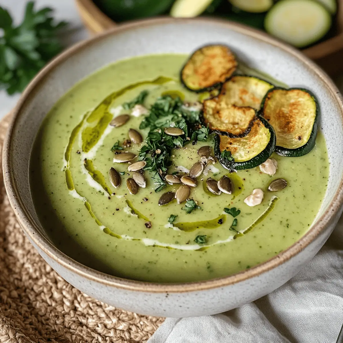 Zucchinicremesuppe schnell und cremig genießen