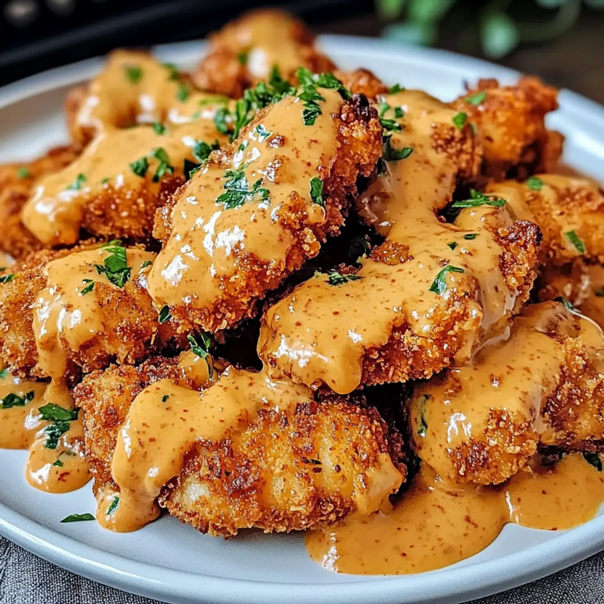 Bang Bang Hähnchen mit knuspriger Panade