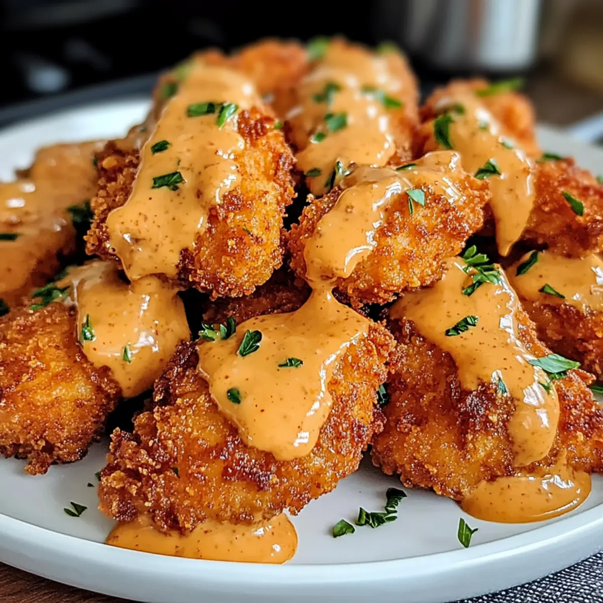 Crispy Bang Bang Hähnchen mit würziger Sauce