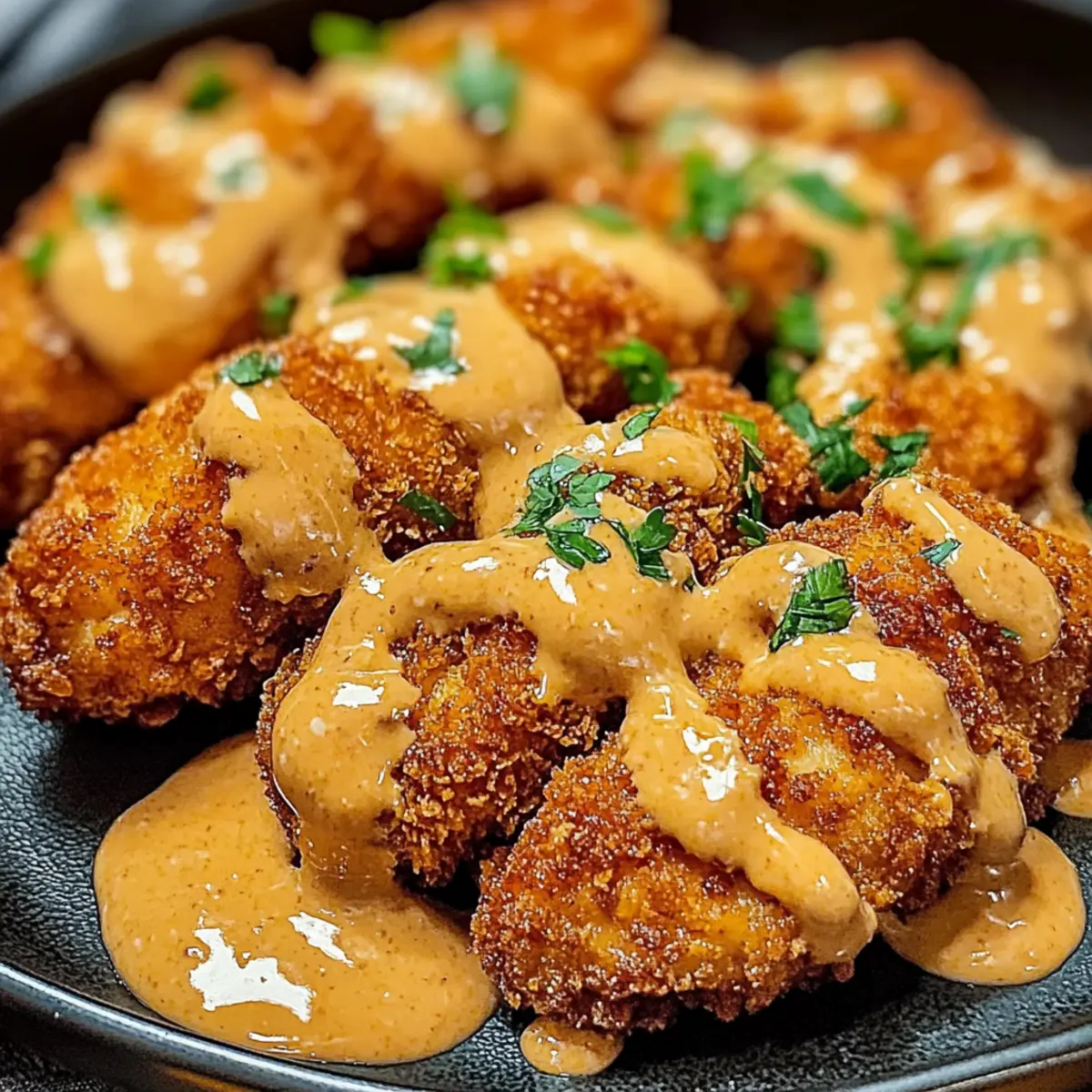 Köstliches Bang Bang Hähnchen mit cremiger Sauce