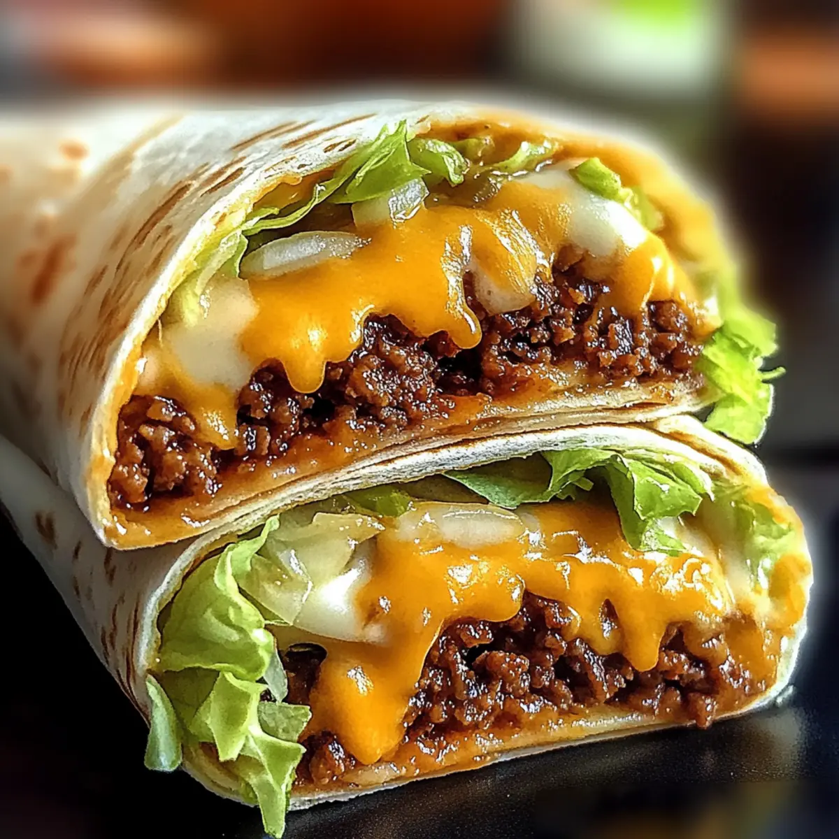 Big Mac Wrap mit Hackfleisch und Käse für jeden Tag