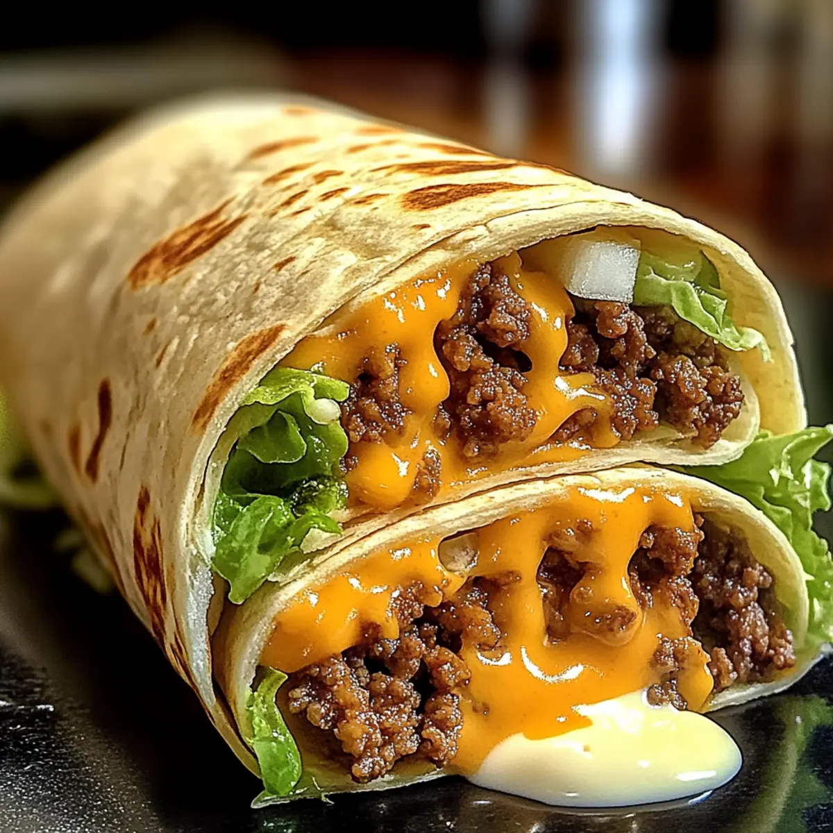 Big Mac Wrap mit Hackfleisch und Käse – Schnell genießen