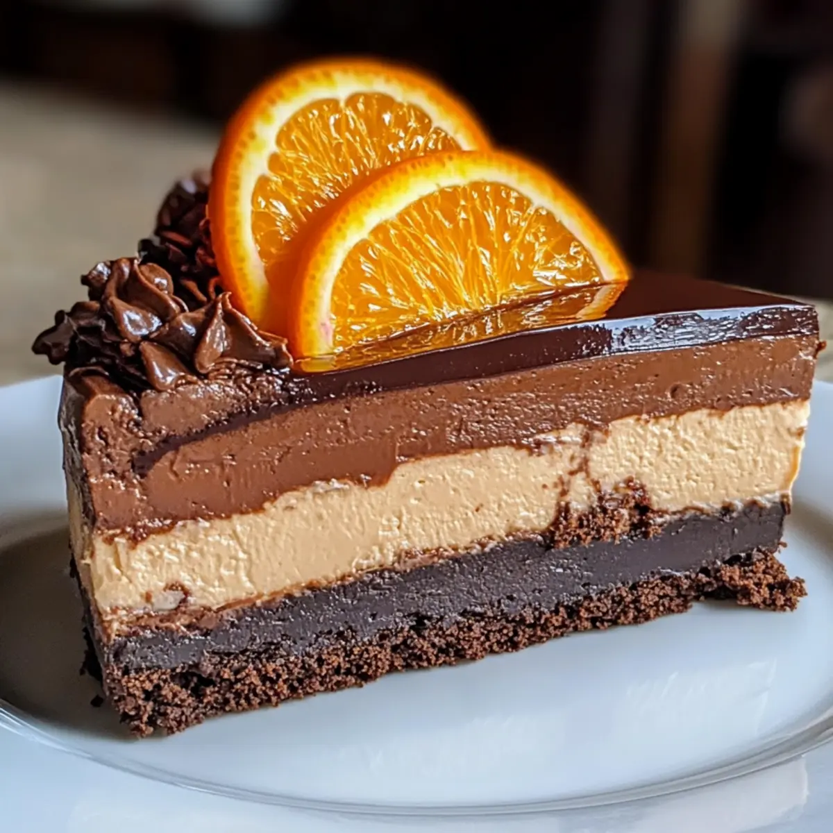 Schokoladen-Orange-Käsekuchen für jeden Anlass