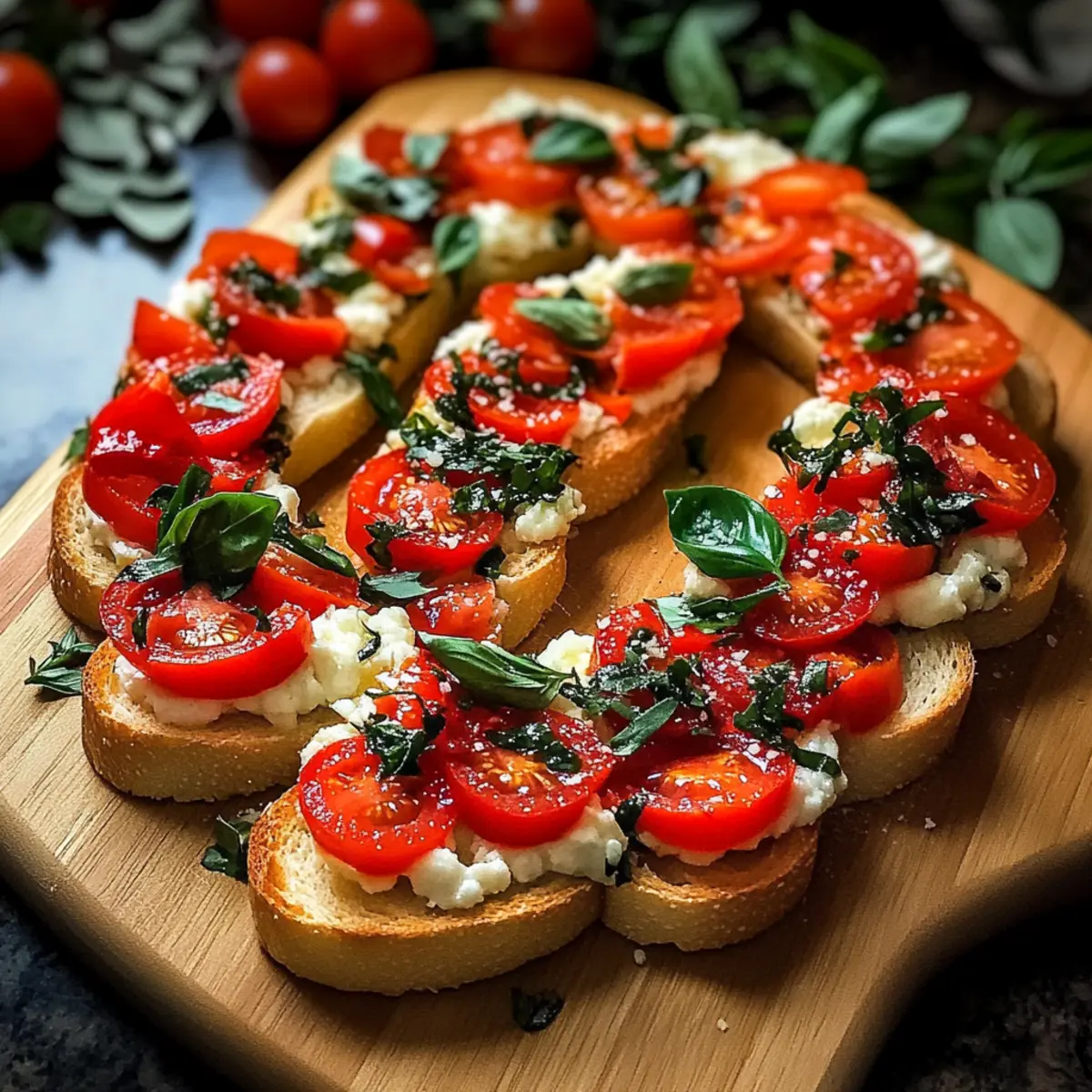 Weihnachts-Bruschetta-Kranz für festliche Genussmomente