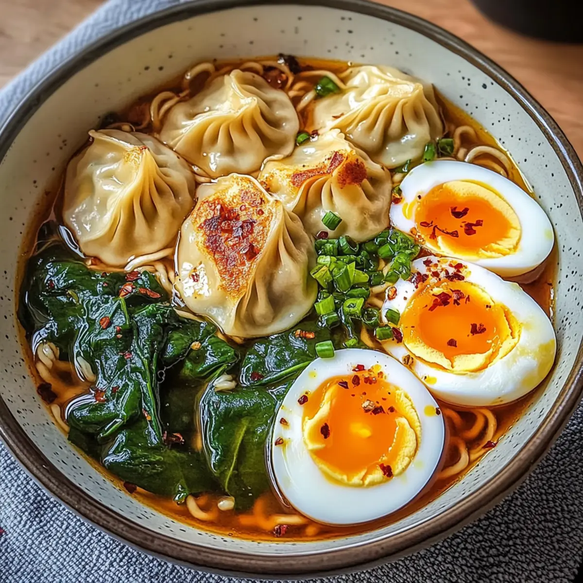 Knödel Ramen Schüssel für neue Geschmacksexplosionen