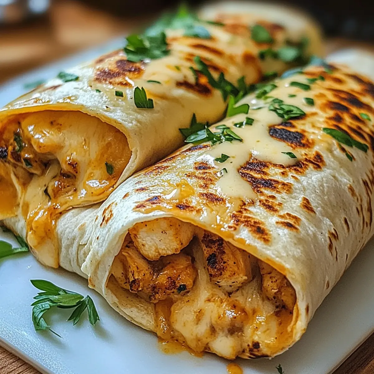 Käsegeschmack Hühnchen Wraps – Schnell und Lecker