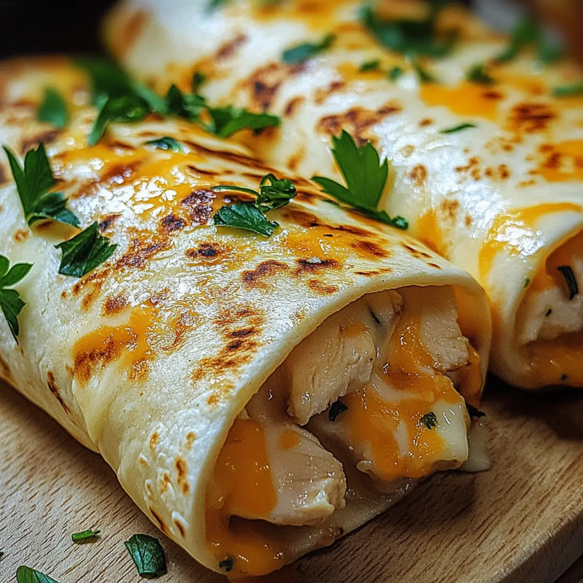 Käsegeschmack Hühnchen Wraps für jeden Tag