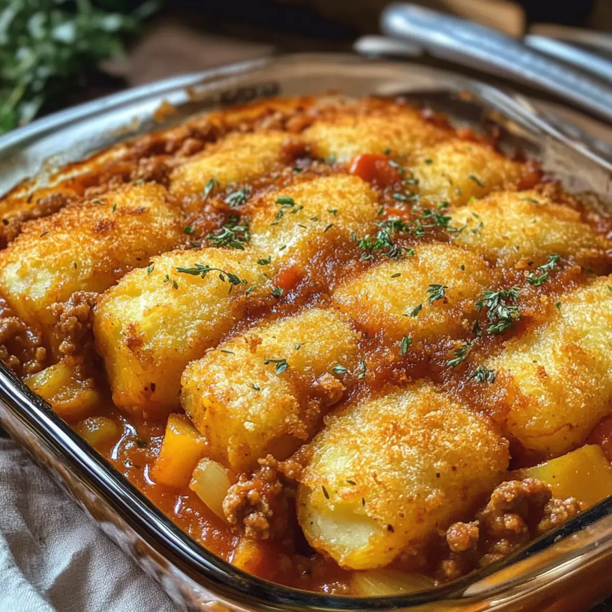 Kroketten-Hack-Auflauf für perfekte Familienabende