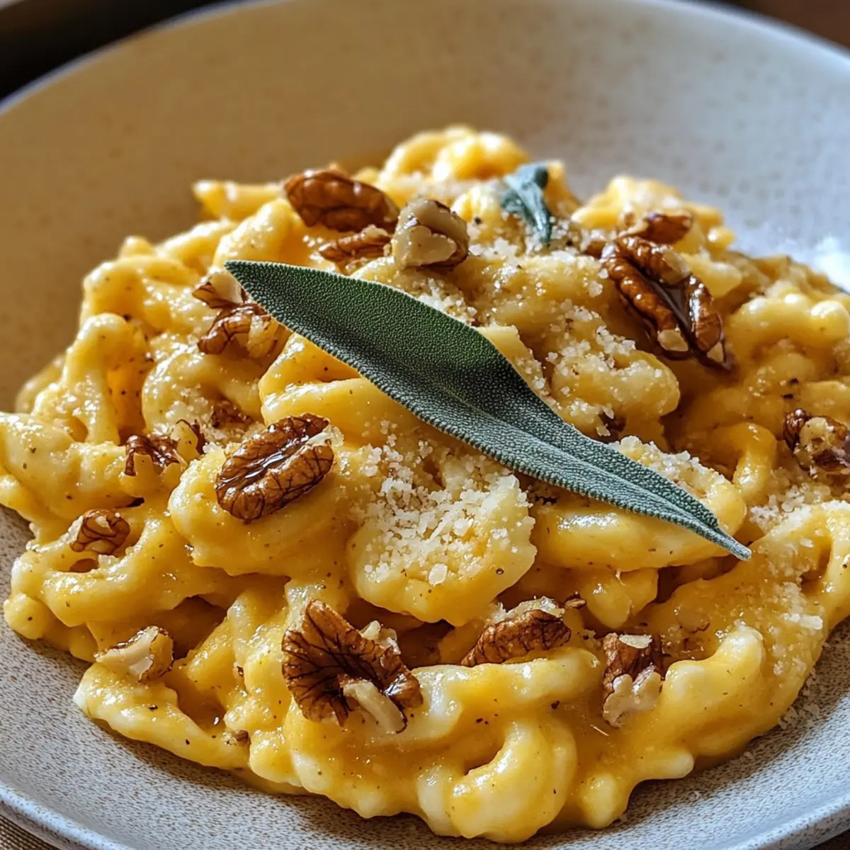 Kürbis Spätzle Walnuss Salbei für den Herbstgenuss