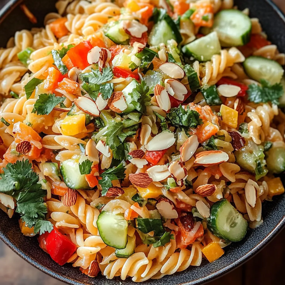 Limetten Crunch Nudelsalat für den Sommergenuss