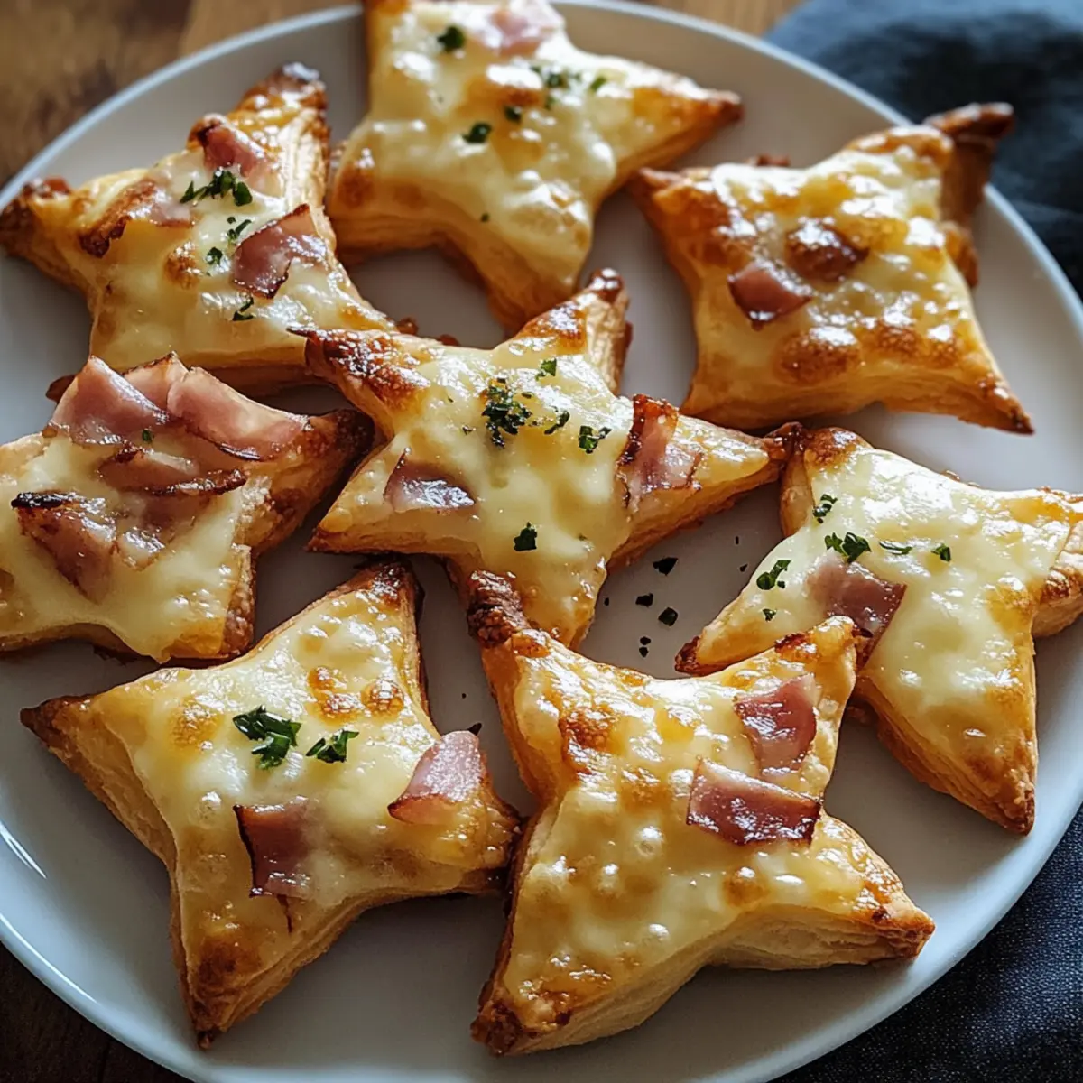 Mini Flammkuchen Sterne für perfekte Partysnacks