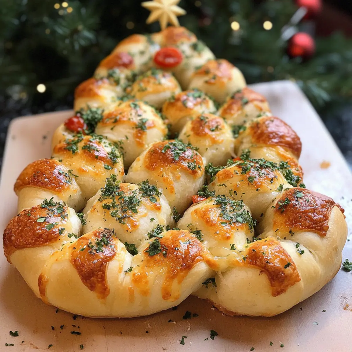 Pizzabrötchen-Tannenbaum-Rezept für die Weihnachtszeit
