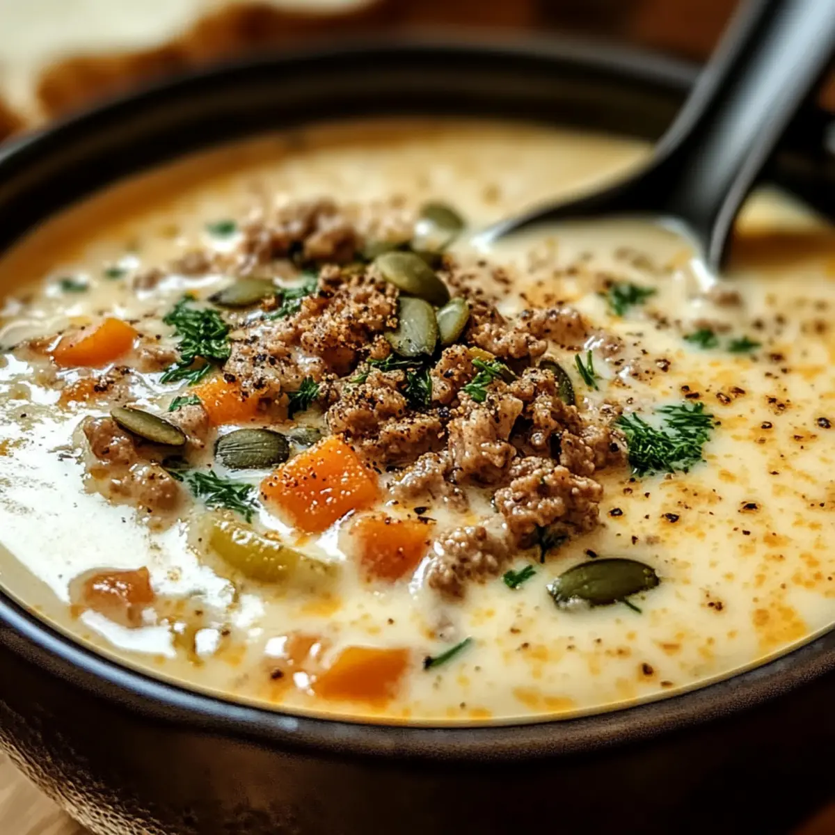 Friss-dich-dumm-Suppe mit Hackfleisch für jeden Tag