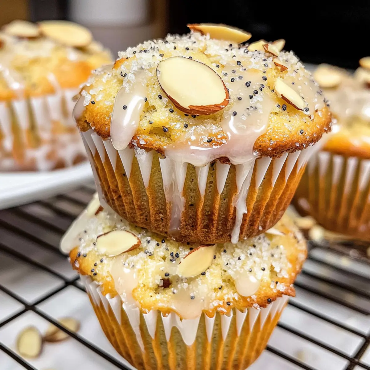 Saftige Mandel-Mohn-Muffins für jeden Anlass