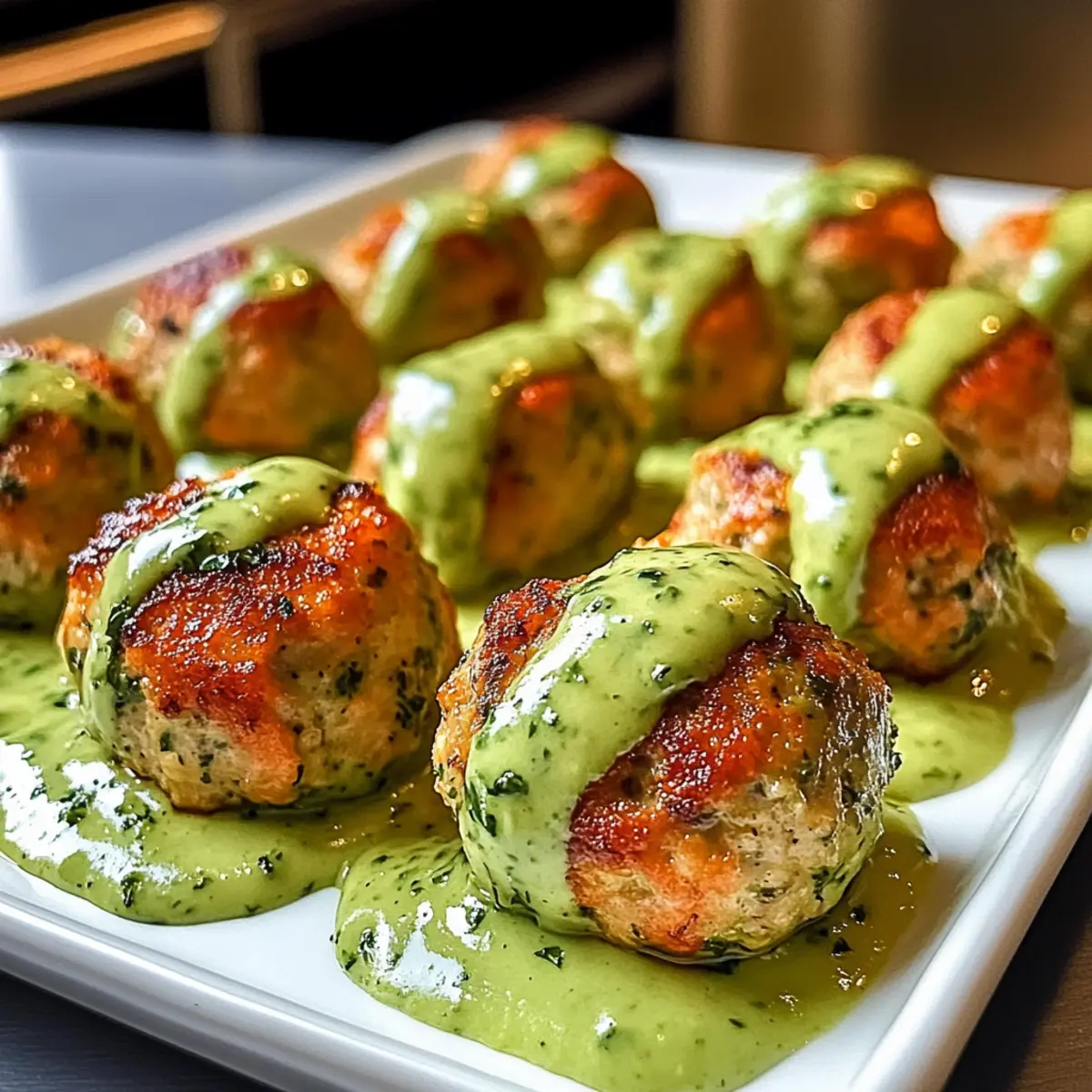 Gebackene Lachsfrikadellen mit cremiger Avocadosauce lecker und gesund