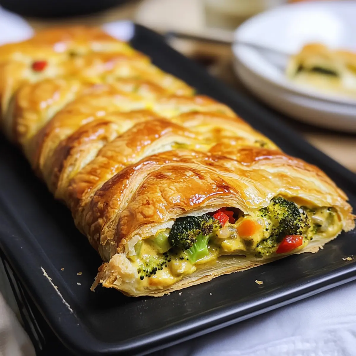 Brokkoli Zopf für schnelles Familienessen