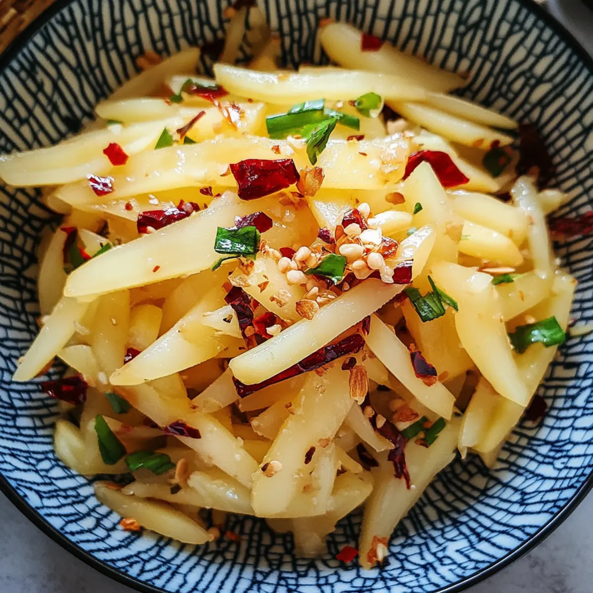 Köstlicher Chinesischer Kartoffelsalat für jedes Grillfest