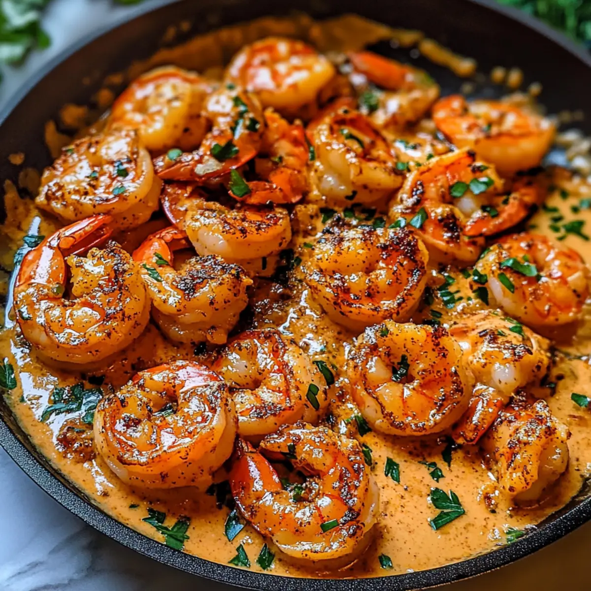 Cremige Knoblauch-Paprika Garnelen Pfanne Rezept