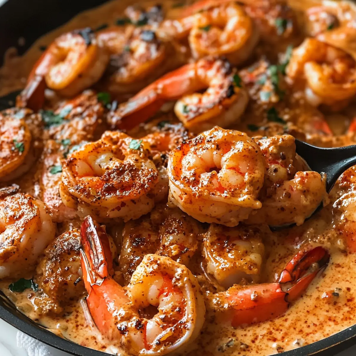 Cremige Knoblauch-Paprika-Garnelen-Pfanne Rezept für Genießer