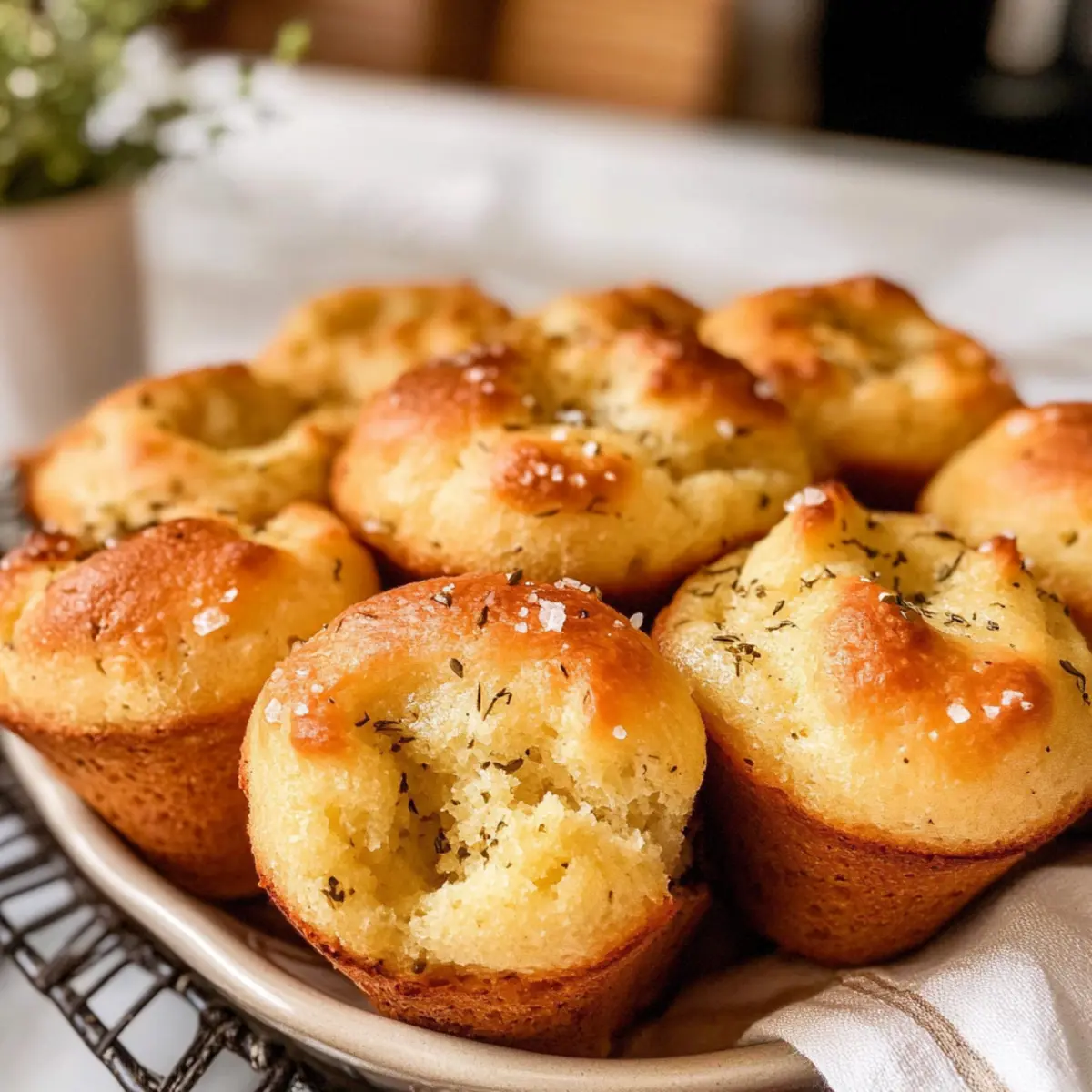Einfache Focaccia-Muffins für jeden Anlass