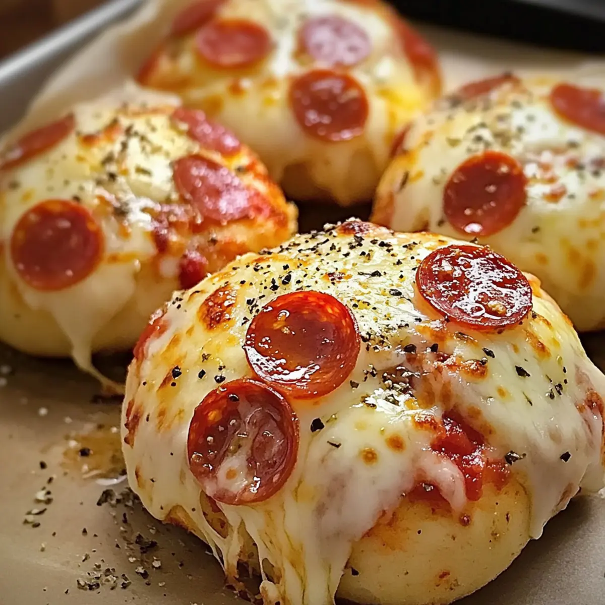 Einfache Pepperoni-Pizza-Bombs für jeden Anlass