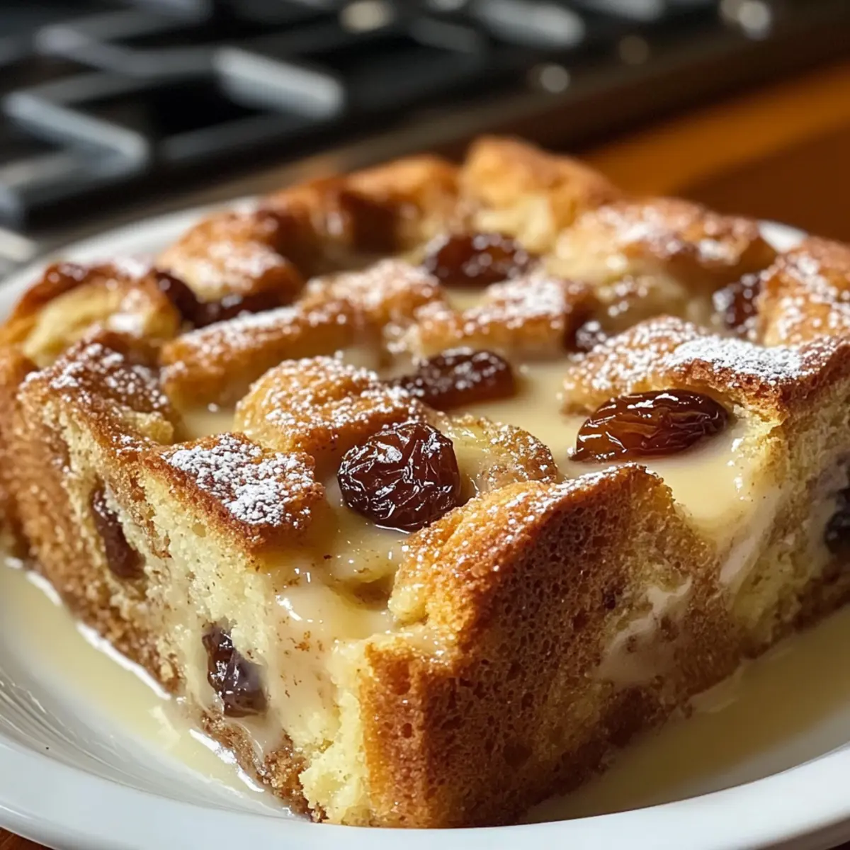 Festlicher Zimt-Schnecken- Eierlikör-Brotpudding genießen