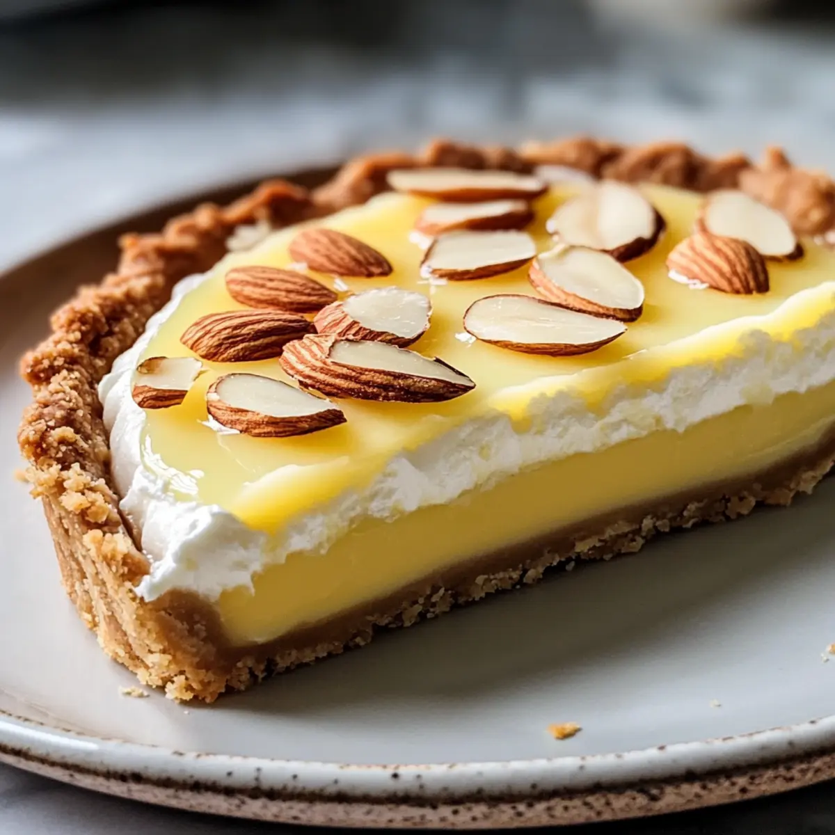 Frische Zitronen-Mascarpone-Torte mit Mandelkruste