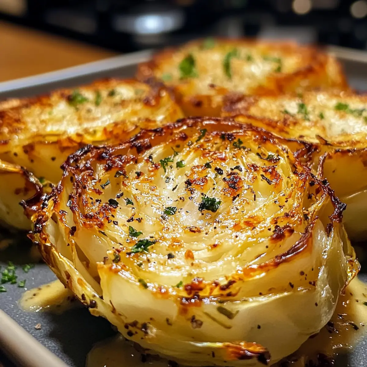 Knoblauch Parmesan schmelzender Kohl für jeden Tag