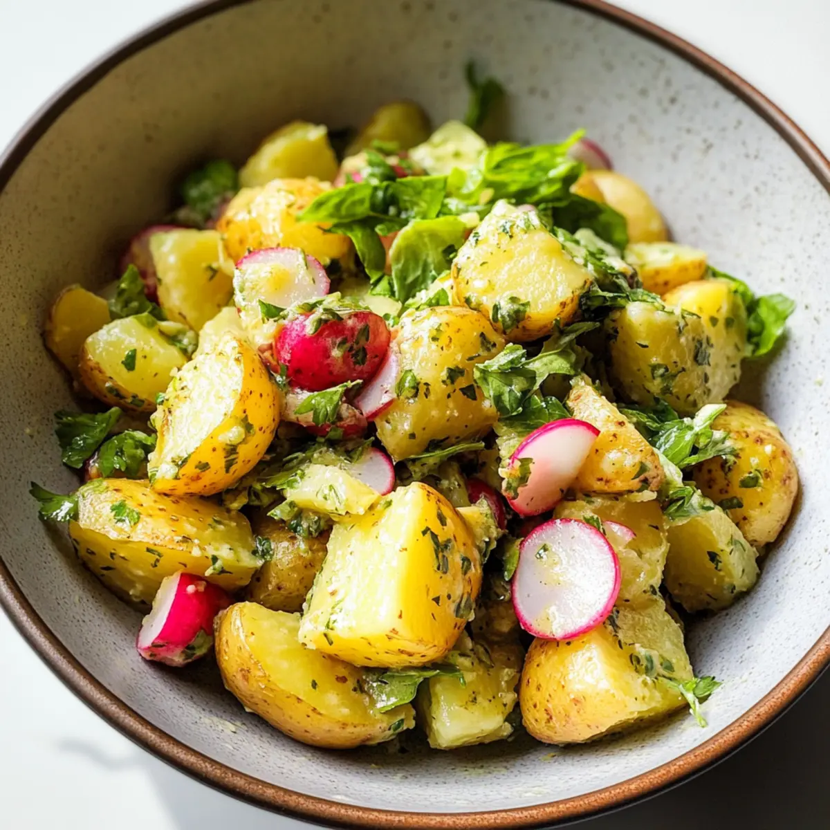 Kräuter-Kartoffelsalat mit Senfvinaigrette genießen