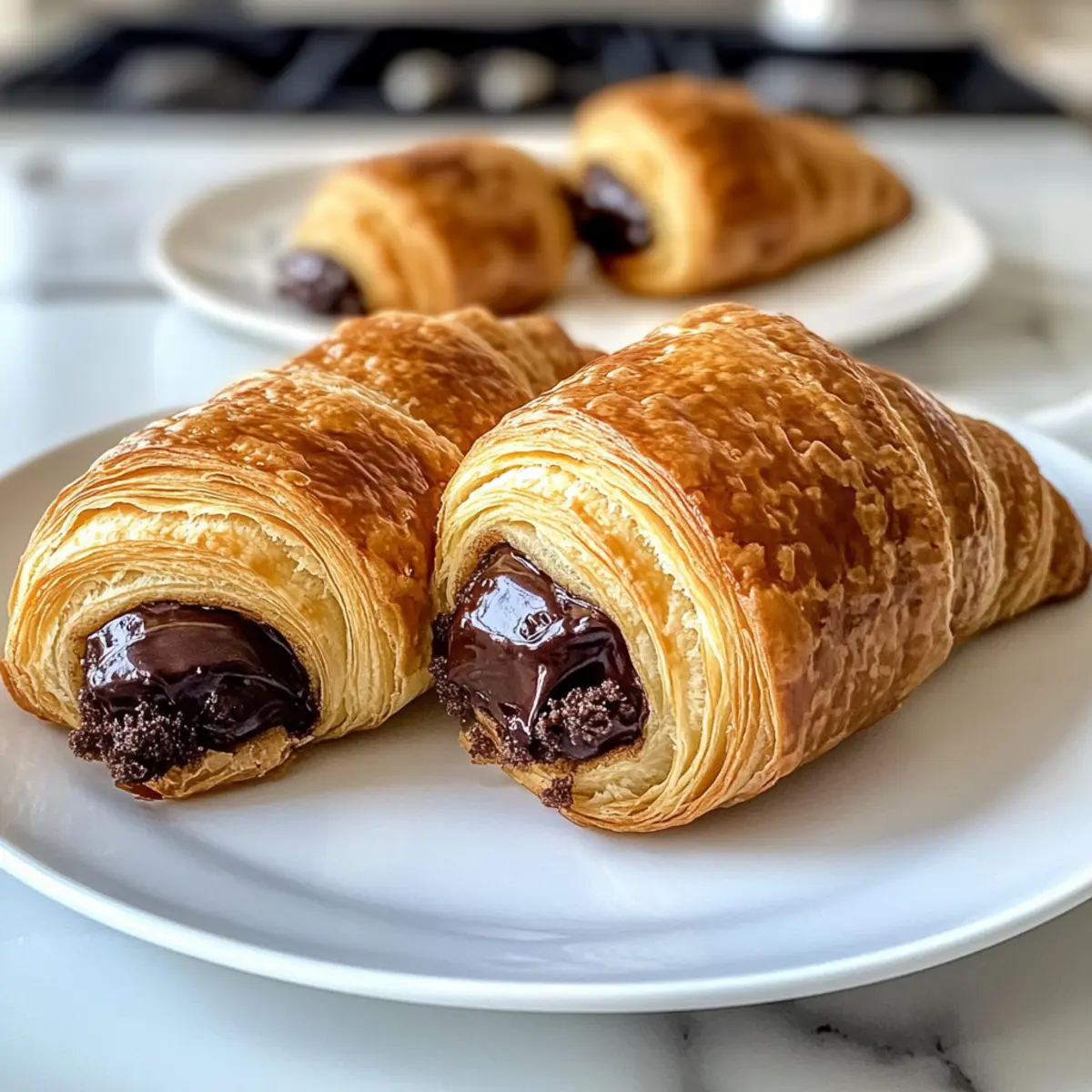 Hausgemachte Schokoladencroissants beheben dein Snack-Problem