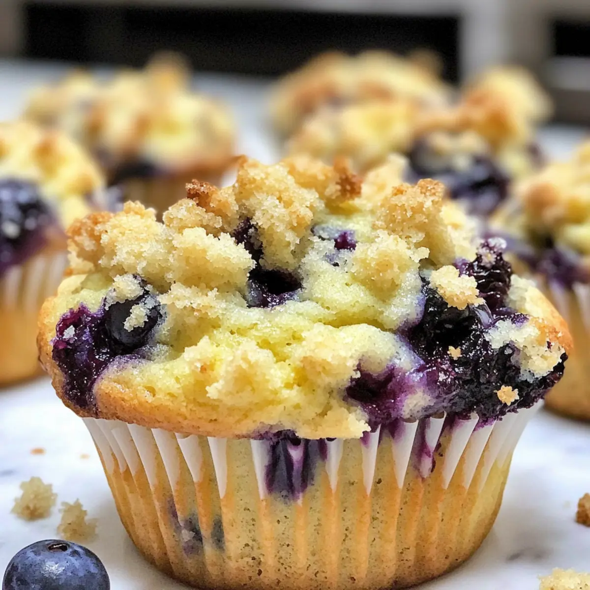 Zitronen-Blaubeer-Muffins für Frühstücksfreunde