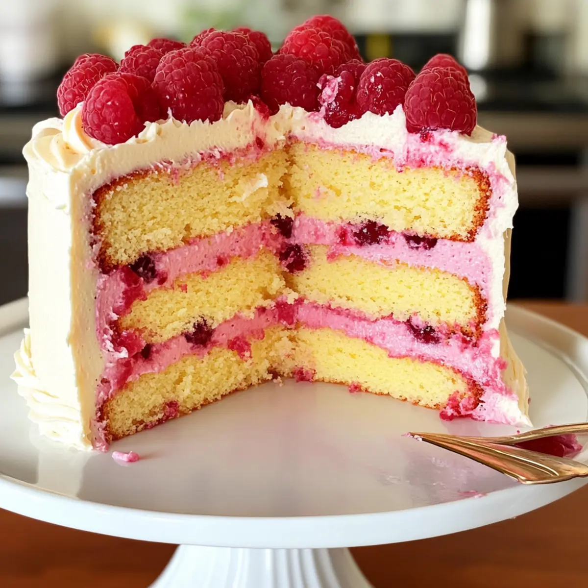 Zitronen-Himbeer-Schichtkuchen zum Verlieben