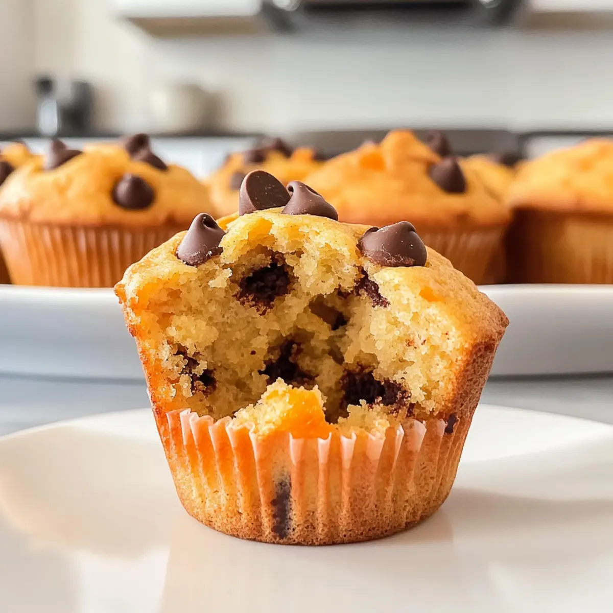 Orange Schokoladenstückchen Muffins für jeden Tag