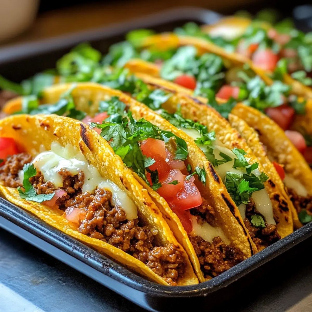 Ofen-gebackene käsegefüllte Tacos – Einfach & Lecker
