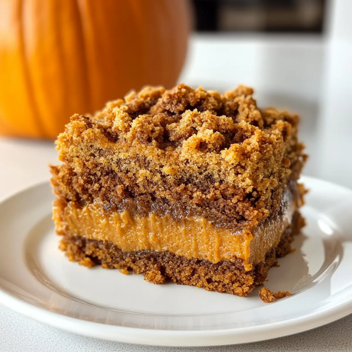 Kürbis Streusel Kaffee Kuchen für gemütliche Herbsttage