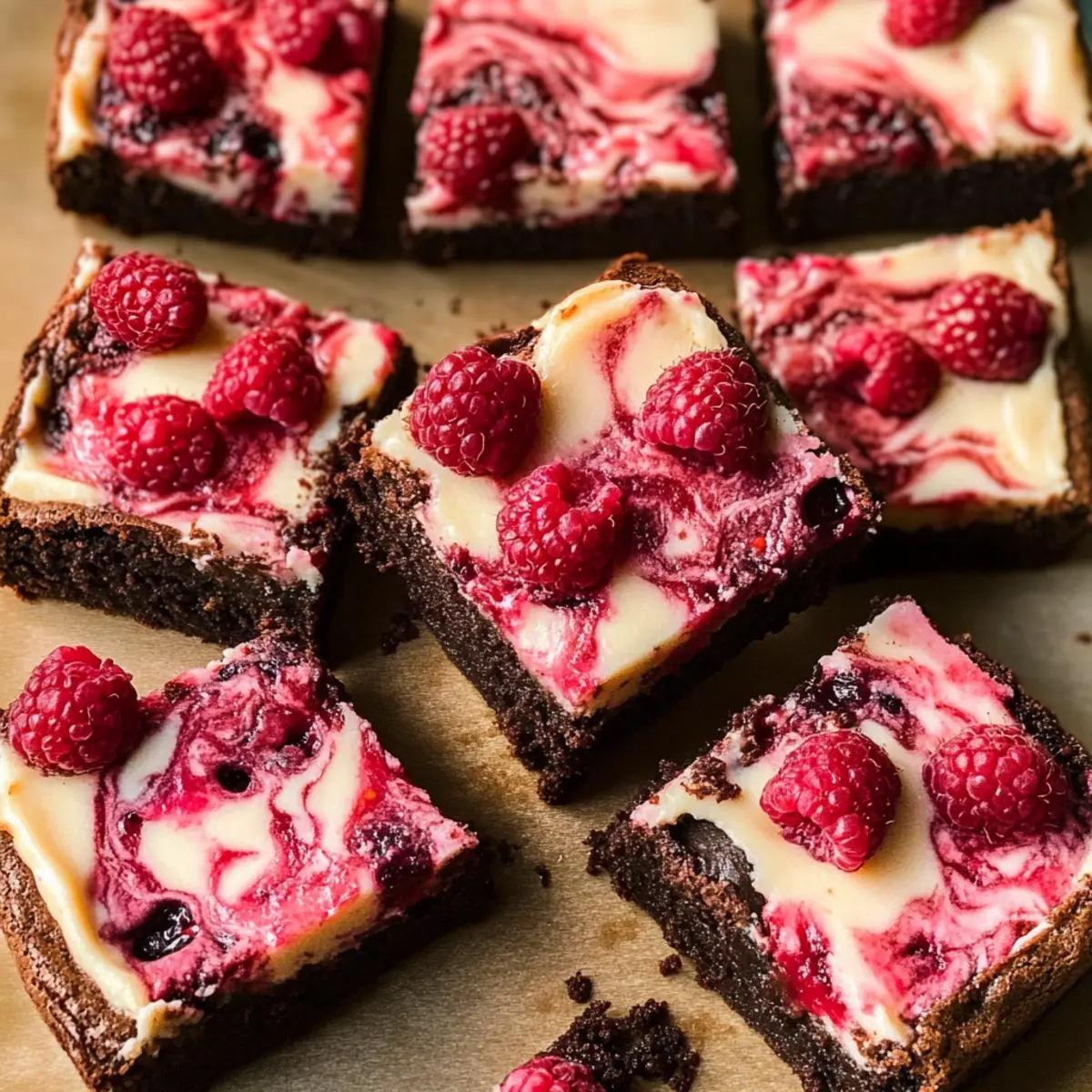 Himbeer-Käsekuchen-Braunies für unwiderstehlichen Genuss