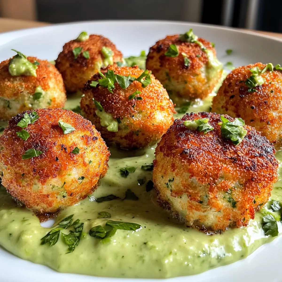 Lachsballen mit cremiger Avocado-Sauce für jeden Anlass