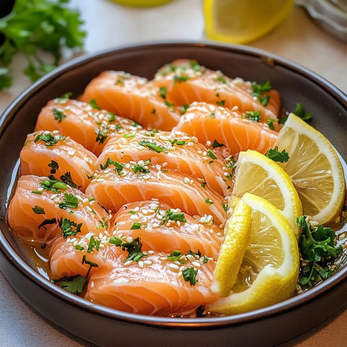Lachs Crudo mit Asiatischem Dressing genießen