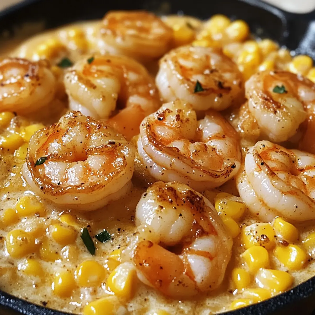 Garnelen und Rahmmais: Der südliche Komfortklassiker