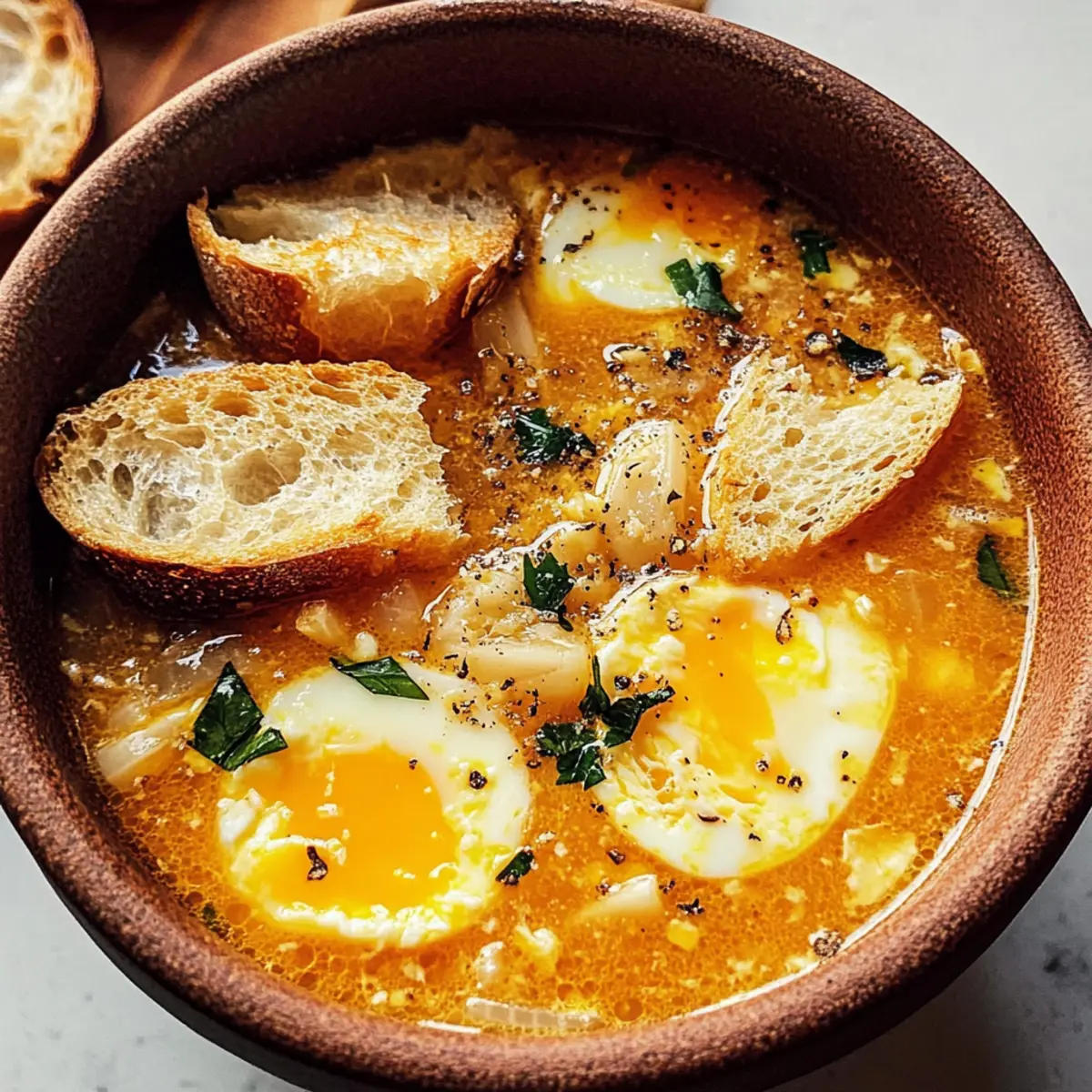 Wärmende Knoblauchsuppe für kalte Tage