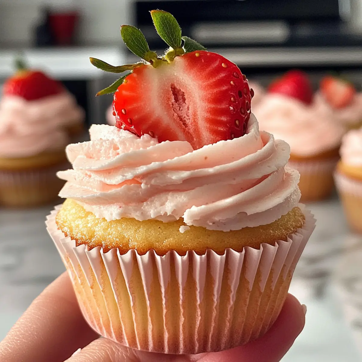 Erdbeer-Cupcakes für den perfekten Genuss